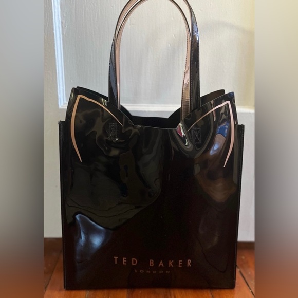 🌿TED BAKER~HP🌿🌟London 💫 Feline Cat Large Icon Tote Bag/Purse - Picture 7 of 12